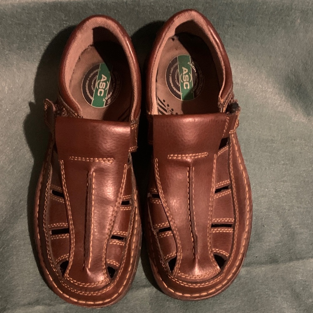 Men's Brown Leather Fisherman Sandals